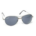 Deluxe Aviator Sunglasses w/ Silver Frame